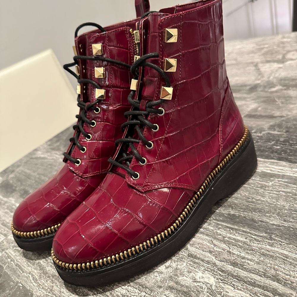 New Michael Michael Kors Haskell Crocodile Emboss… - image 2